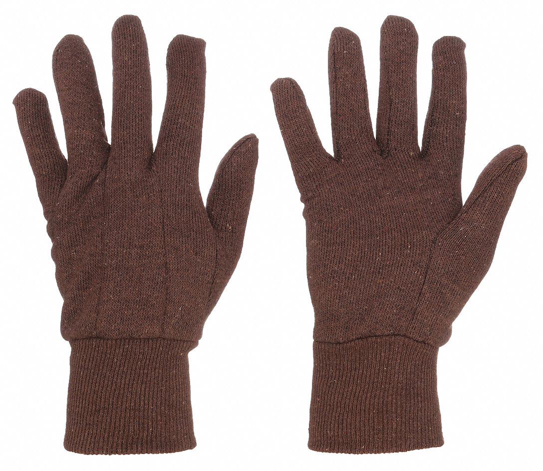 Gloves,Cotton,Brn,Large,8 oz - Grainger