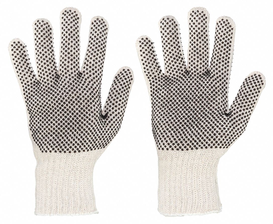 Gloves, Cotton/Polyester, L, PK12