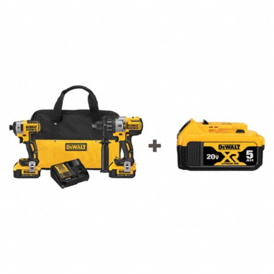 DEWALT 20 V Volt 2 Tools Cordless Combination Kit 392P35