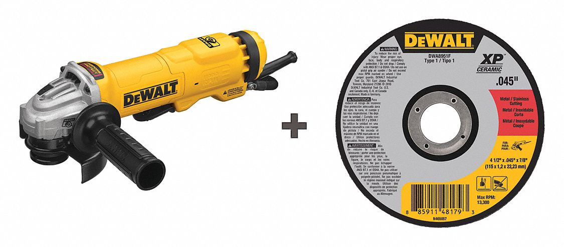 Angle Grinder, 4-1/2" Wheel Dia., 120VAC