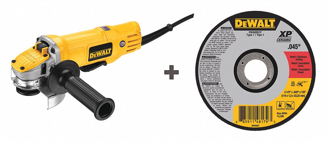 Angle Grinder, 4-1/2" or 5" Wheel Dia.