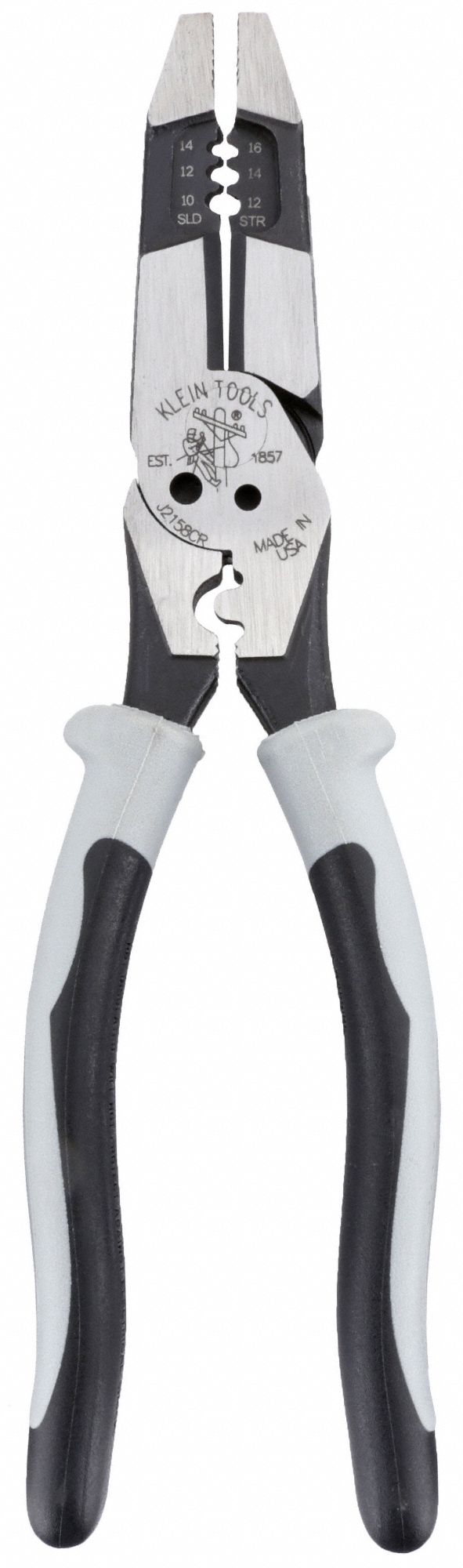 LINEMANS PLIER, FLAT, 8 1/4 IN OVERALL L, 2 IN JAW L, 1/2 IN JAW W, 1/2 IN JAW THICK