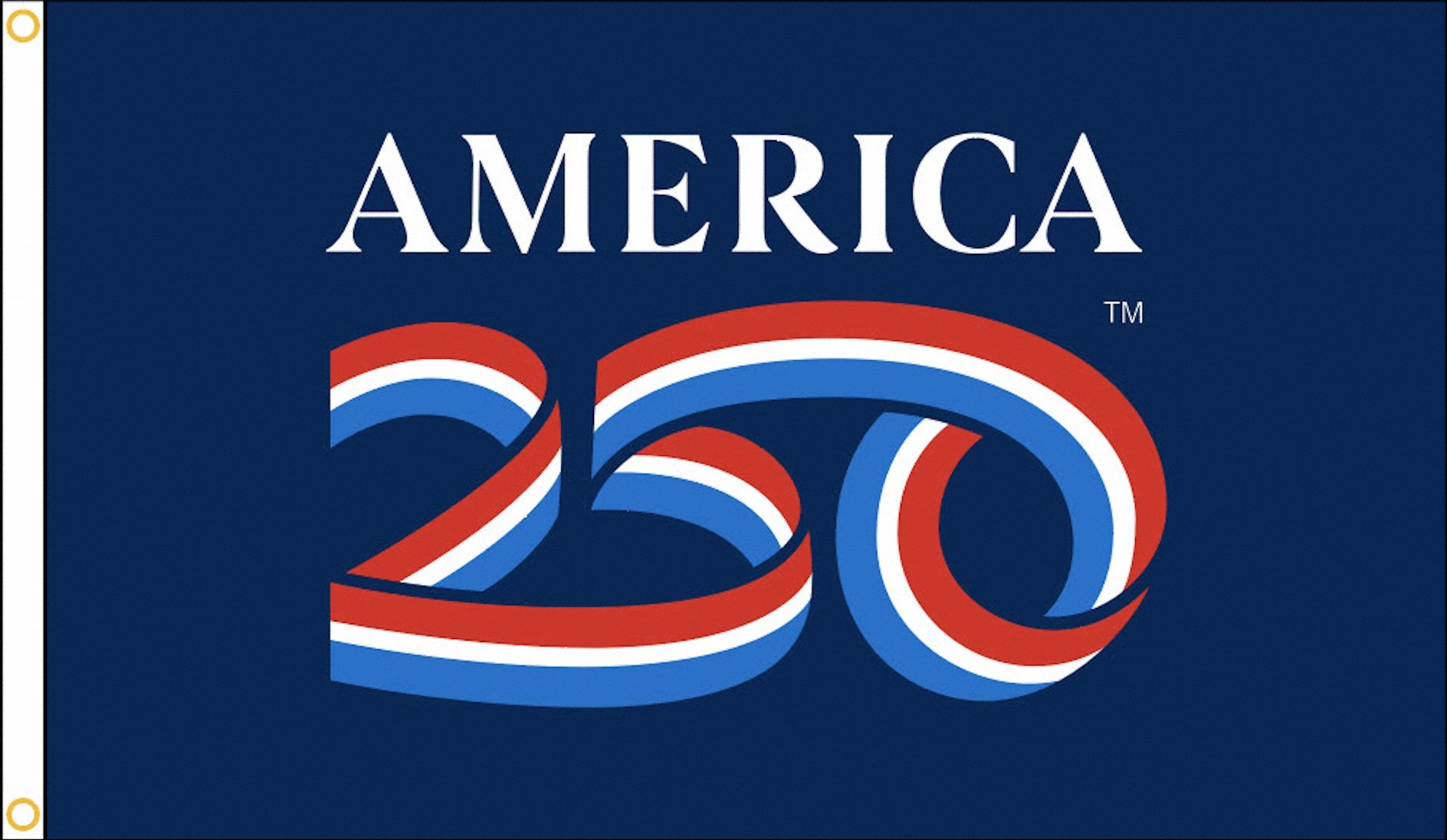 America Anniversary Flag: Nylon, Indoor/Outdoor, 12 in x 18 in