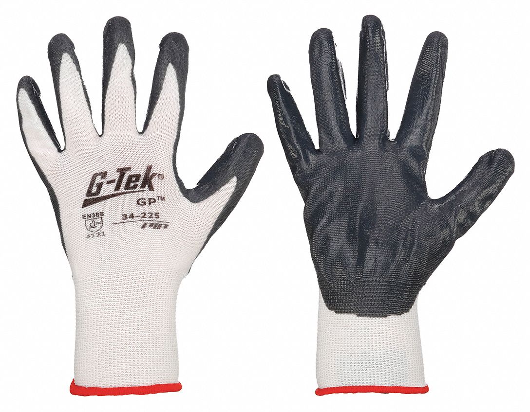 Glove Coated, White,