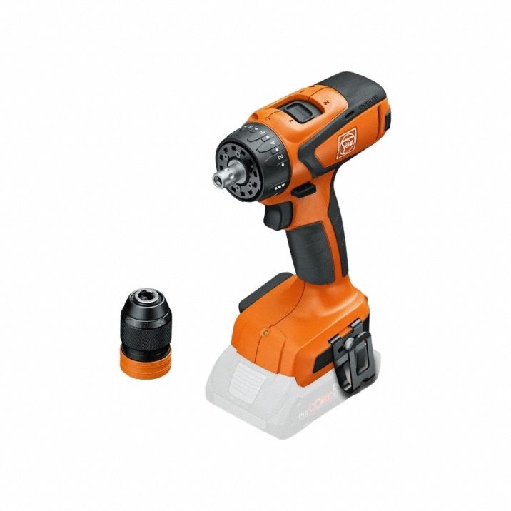 FEIN Drill/Driver: Compact, 1/2 in Chuck, 2,500 RPM Max., Brushless, Tool Only, 18 V DC Volt (MPN ASCM 18 QSW AS Bare Tool). Key specifications — attr1169525: Brushless.