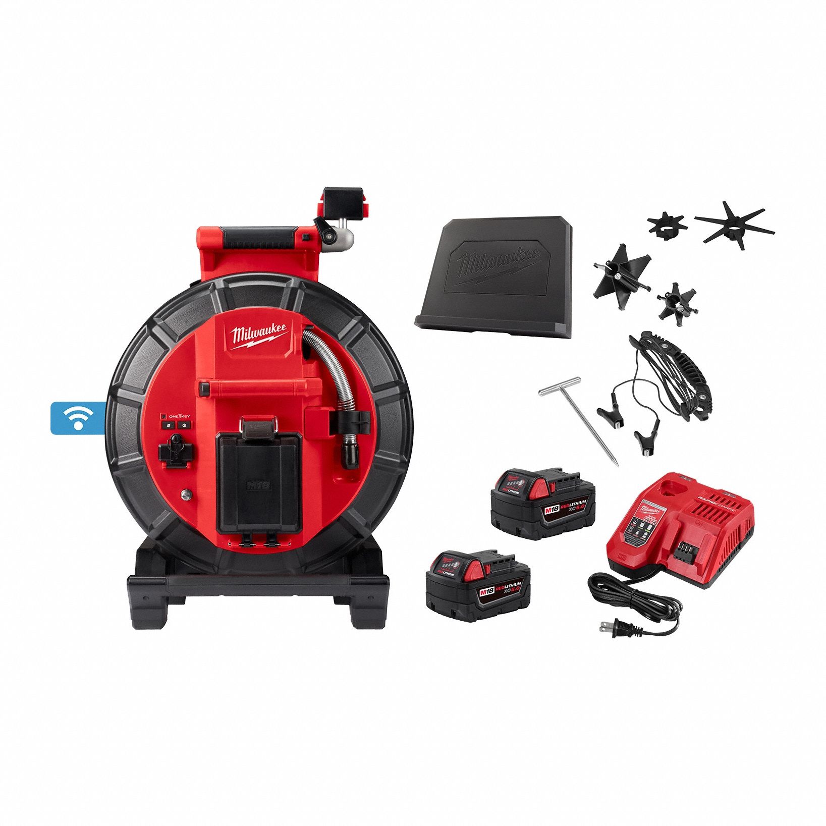 Pipeline Inspection Reel: M18™ Modular Pipeline Inspection System, 120 ft Lg., 3973-22