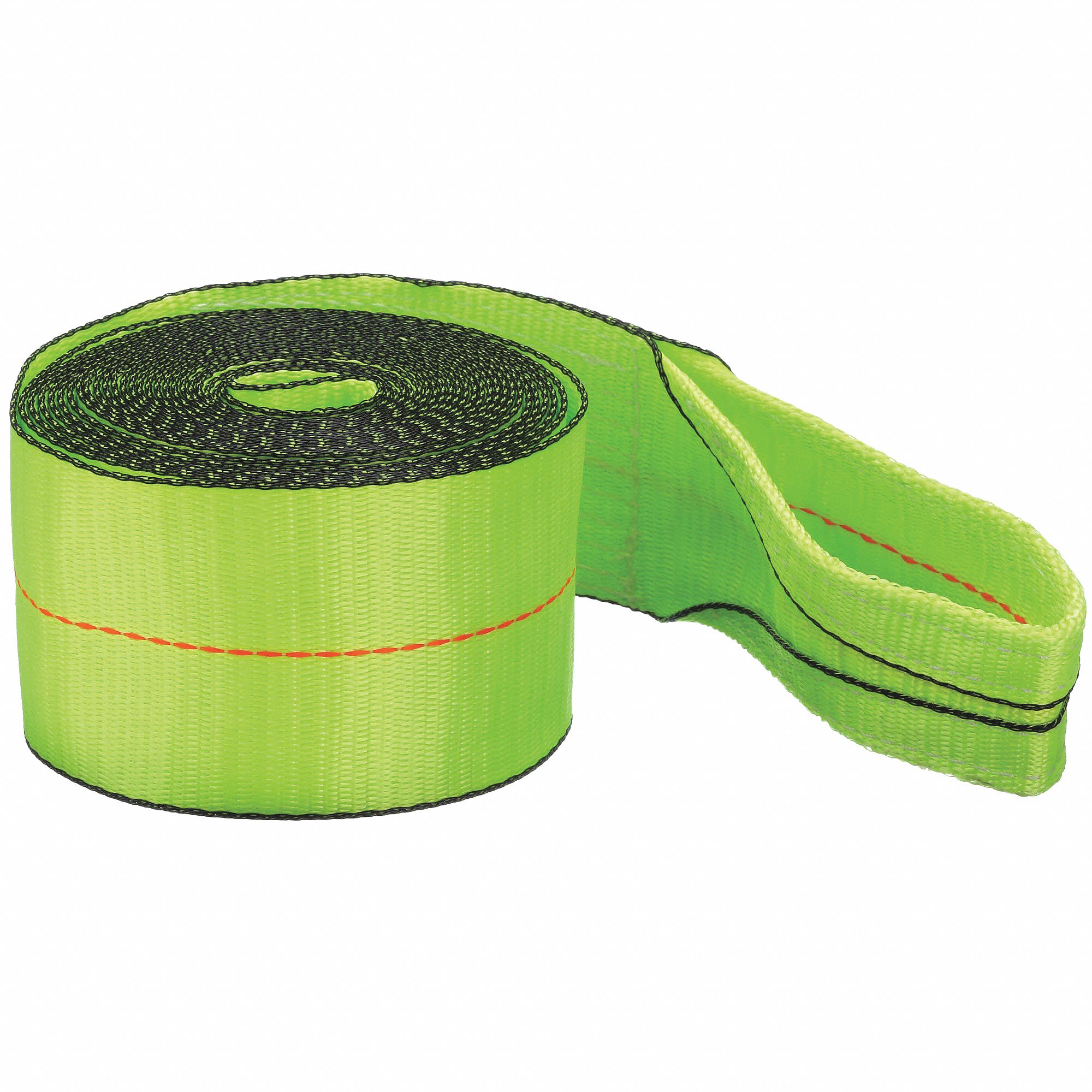 WINCH STRAP, SEWN-EYE, CUT-RESISTANT EDGES WEBBING, 4 IN OVERALL W, 5,000 LB WORKING LOAD LIMIT