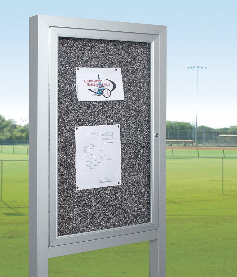 BESTRITE Letter Board Outdoor Enclosed Bulletin Board, RubberTak, 36