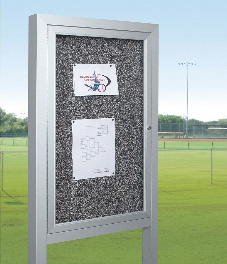 BESTRITE Letter Board Outdoor Enclosed Bulletin Board, RubberTak, 48