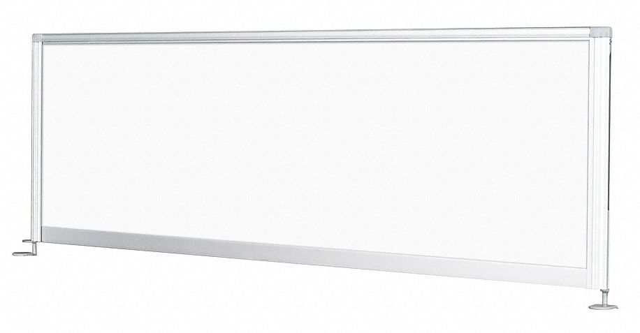 Divider Panel: 17 in Overall Ht, 32 in Overall Wd, 1 in Overall Dp, White, Porcelain Steel