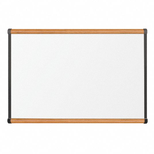 Wall Mounted, 24 in Dry Erase Ht, Dry Erase Board 39A186202OB02