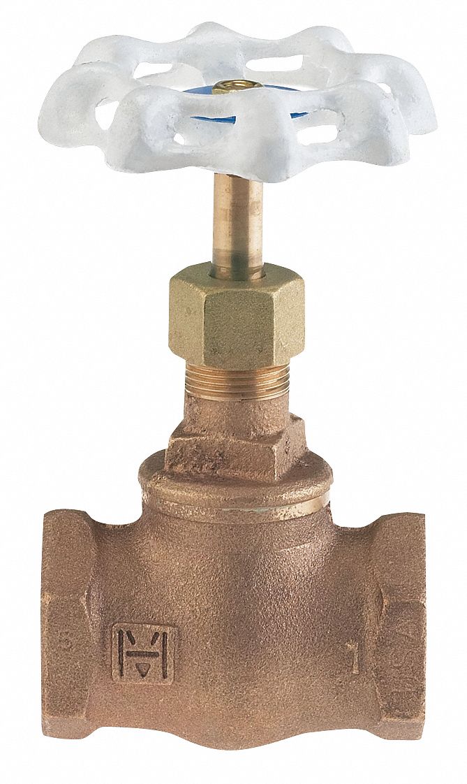 GLOBE VALVE, 1 IN, BRONZE, FNPT THREAD, 300 PSI