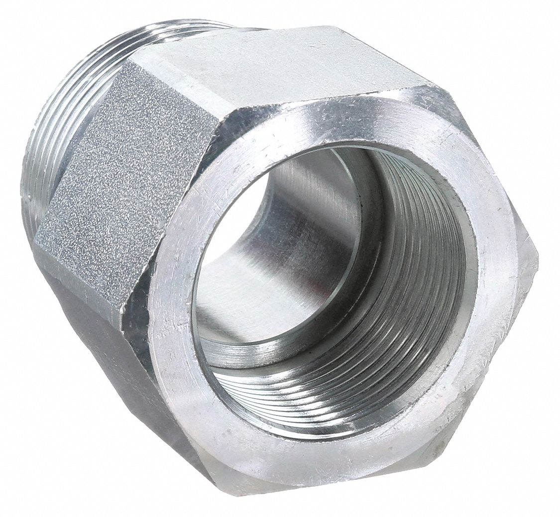 REDUCER/EXPANDER ADAPTER: CARBON STEEL, 1½ IN X 1¼ IN FITTING PIPE SIZE, 2¼ IN L