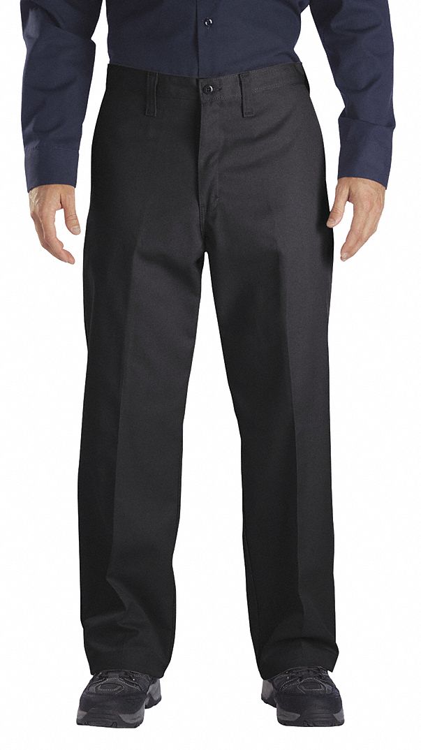 DICKIES, Men's, Flat Front Pants, Industrial Work Pants - 39A927|LP92BK ...