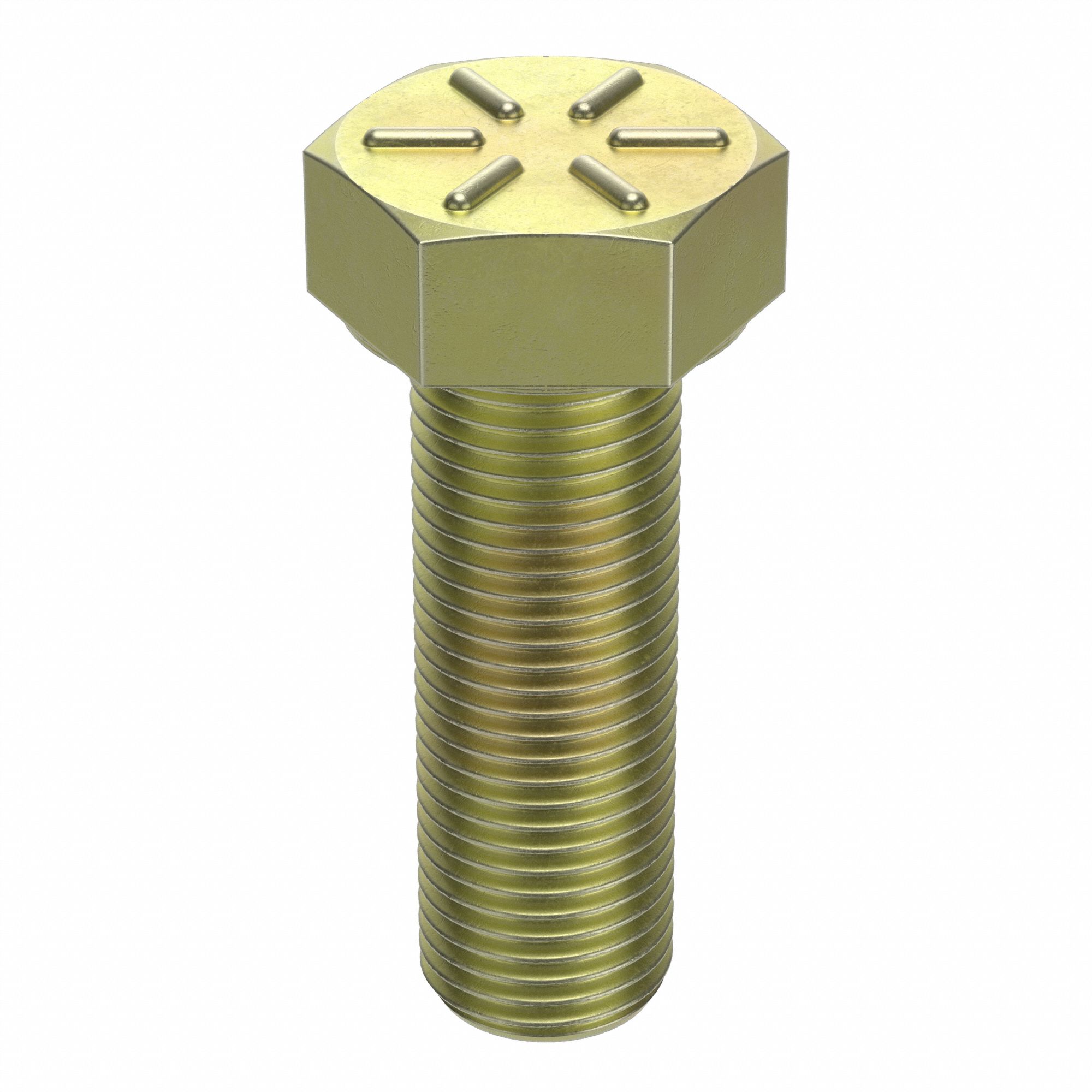 Hex Head Cap Screw: Steel, Grade 8, Zinc Yellow, 1/2"-20, Fine, 1 1/2 in lg, Globally Sourced, 25 PK