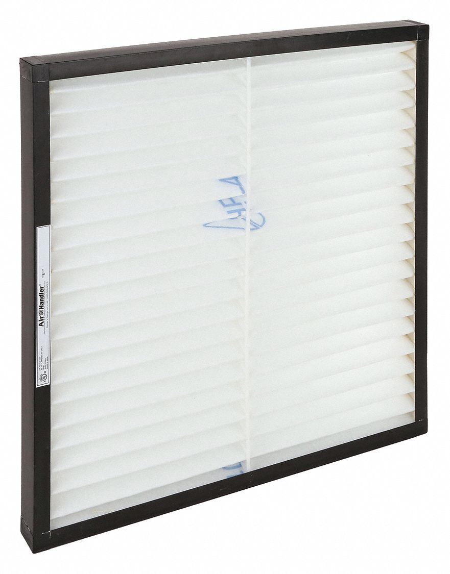 PLEATED AIR FILTER, 24X24X4, MERV 8, HIGH CAPACITY, SYNTHETIC, PLASTIC, 4 IN NOMINAL DP