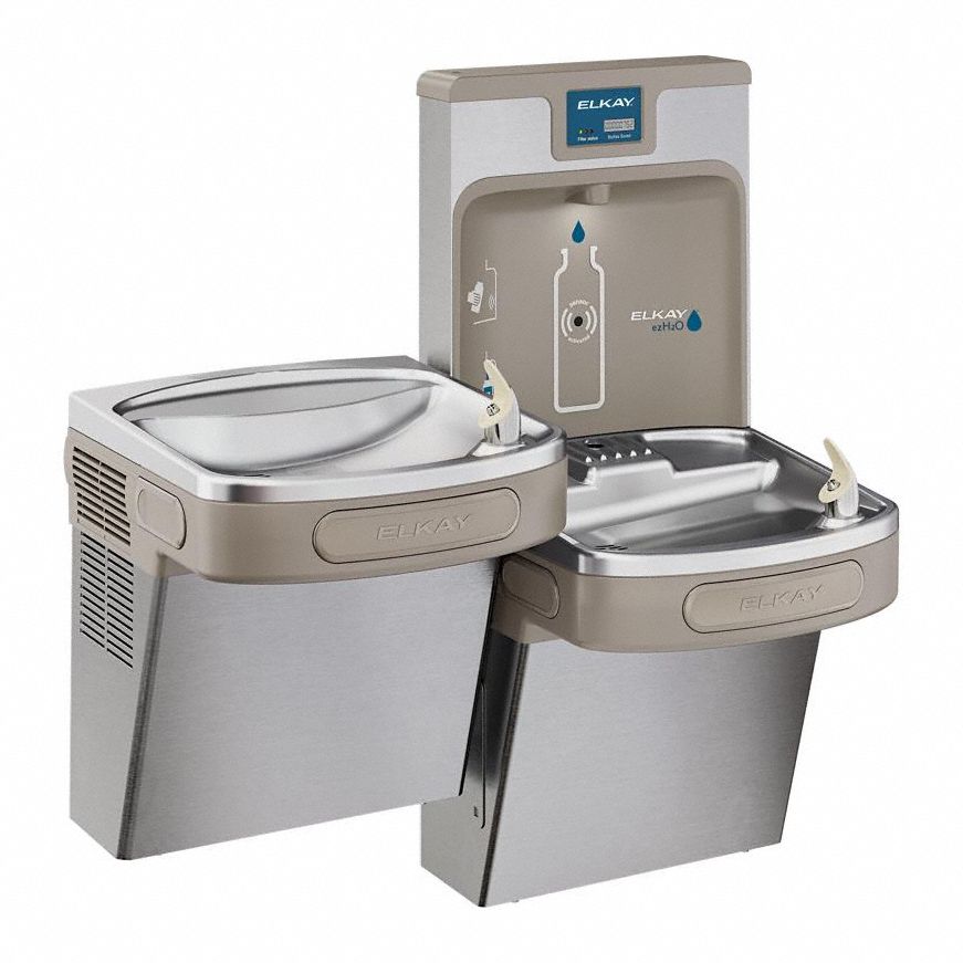 ELKAY, OnWall, Refrigerated, Drinking Fountain with Bottle Filler