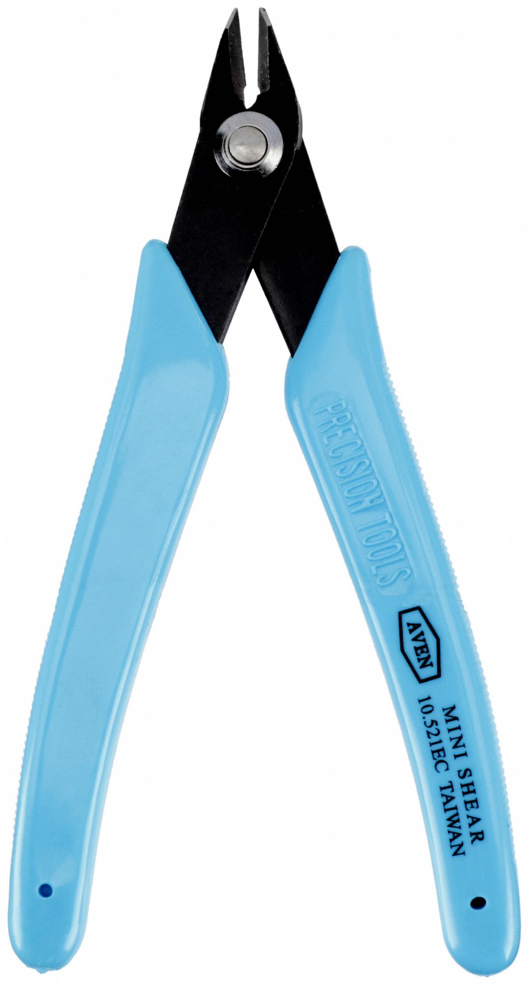 PRECISION DIAGONAL CUTTING PLIER, FLUSH, POINTED, 5 IN OVERALL L, ⅜ IN JAW L, ½ IN JAW W