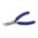 BENT NEEDLE NOSE PLIER, ESD-SAFE, ⅜ IN MAX JAW OPENING, 4½ IN OVERALL L, 22¾ MM JAW L