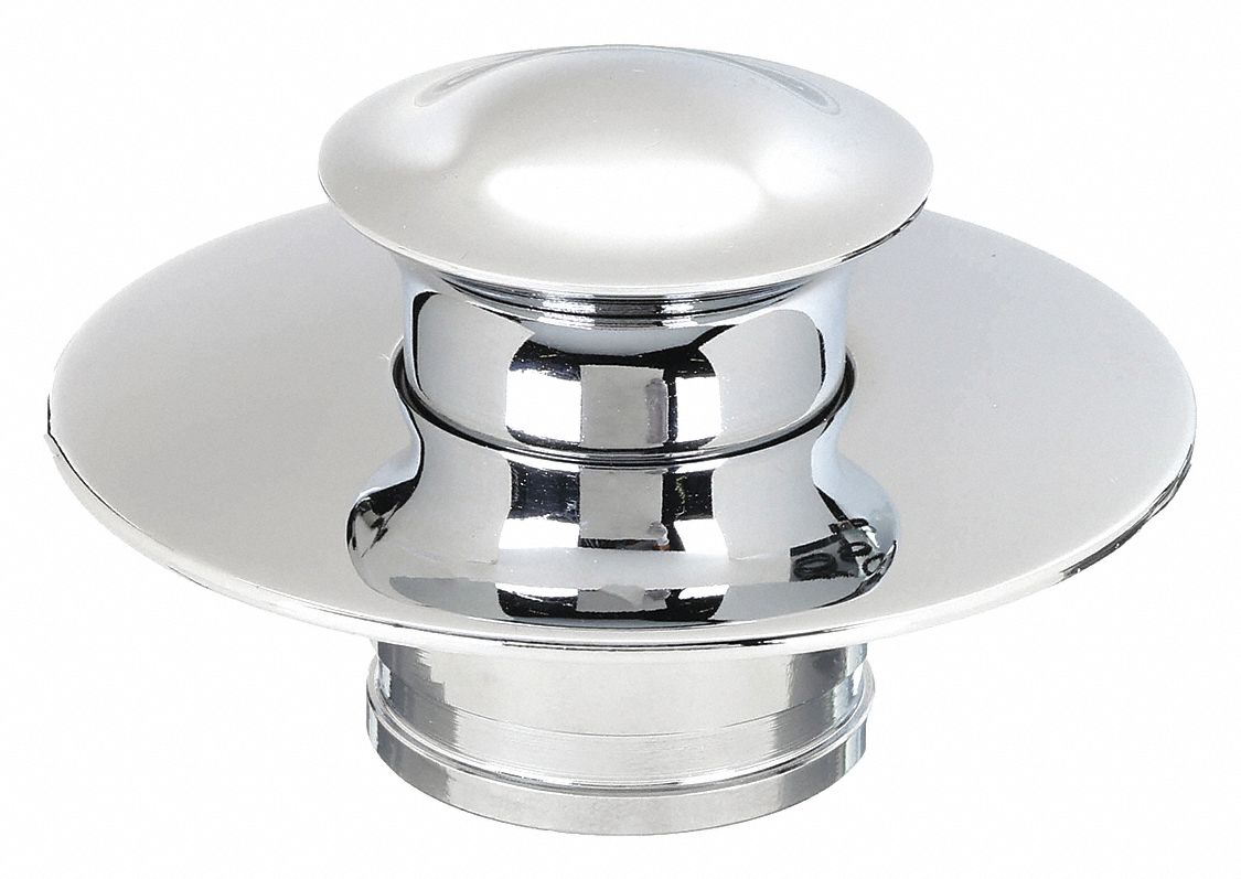 Cover: 3 in Overall Dia, 3 in Overall Wd, 2 1/2 in Overall Ht, Metal, Chrome, Silver, Round