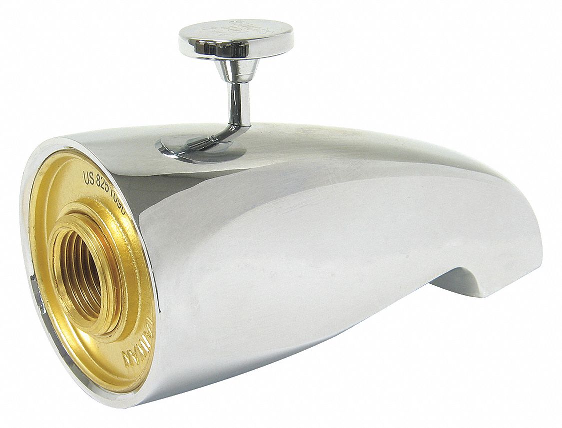 DIVERTER TUB SPOUT: KISSLER, ¾ IN CONNECTION SIZE, SLIP FIT CONNECTION, 5¼ IN SPOUT REACH