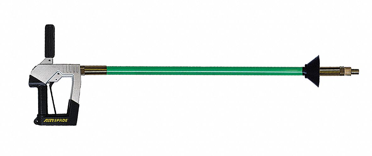 Air Excavation Tool: 4 ft Barrel Lg, 3/4 in NPT Female, 1.8 cfm Soil Excavation Rate