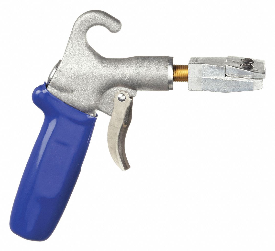 AIR GUN, PISTOL-GRIP, ALUMINUM, 1/4 IN NPT FEMALE, 1 NOZZLE, QUIET FORCE, ALUMINUM, 6-5/8 IN L