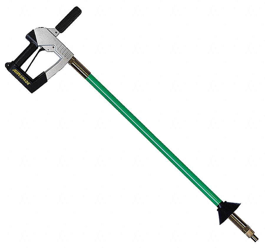 Air Excavation Tool: 4 ft Barrel Lg, 3/4 in NPT Female, 1.5 cfm Soil Excavation Rate
