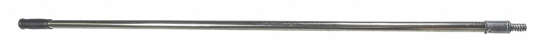 BROOM HANDLE,STEEL,SILVER,56