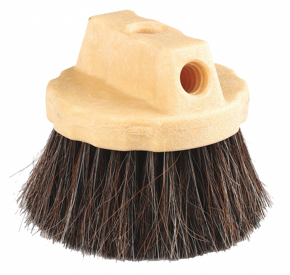 WINDOW BRUSH, BRUSH HEAD, 2¼ IN BRISTLE L, 4½ IN BRUSH HEAD W, SOFT, BLACK