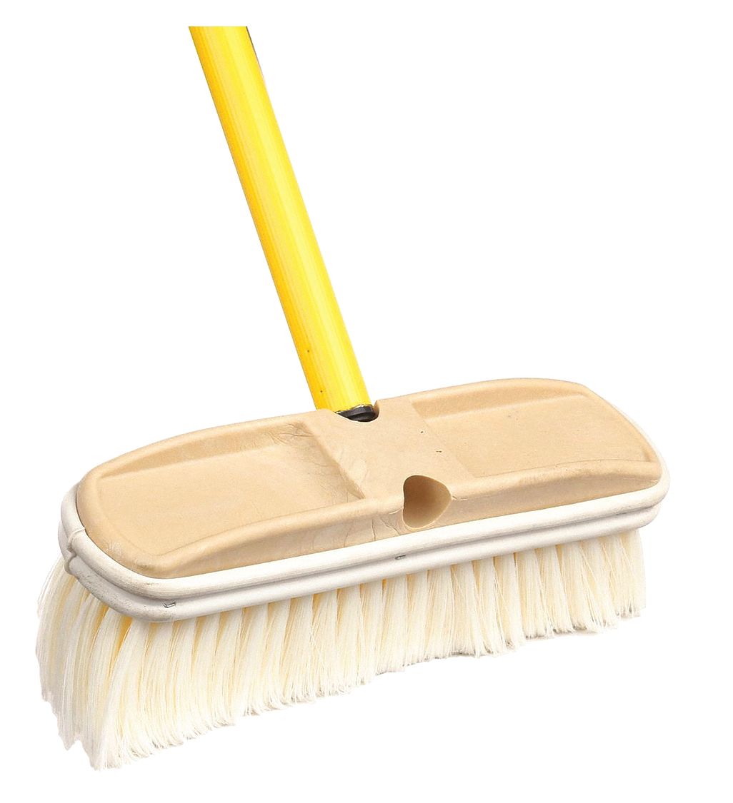 CAR WASH BRUSH, 31 IN L, BRUSH HEAD, 3 IN BRISTLE L, 4¼ IN BRUSH HEAD W, SOFT, WHITE