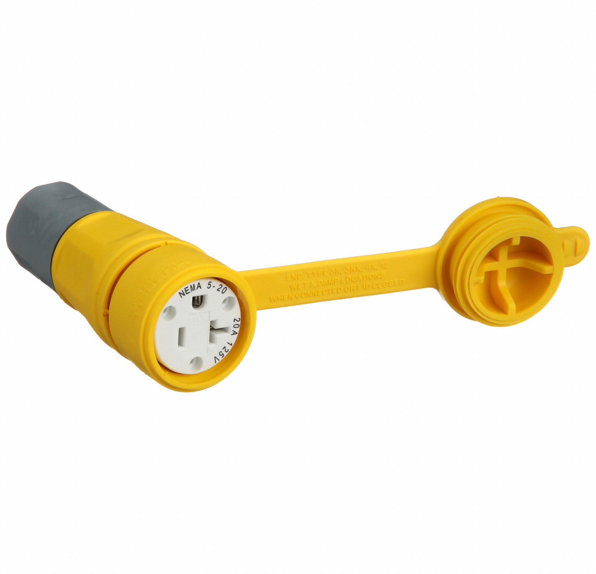 BLADE CONNECTOR,20 A,YELLOW,125V AC