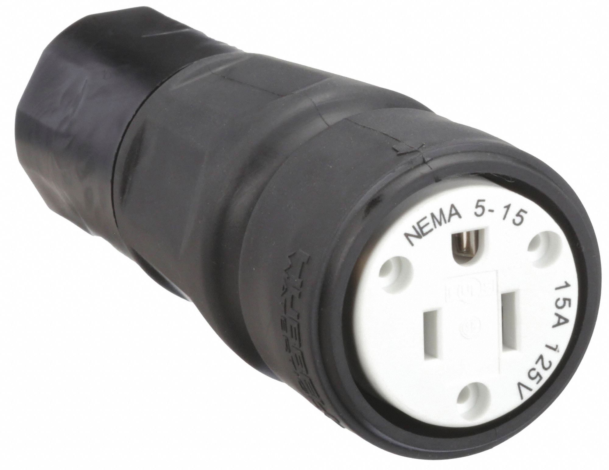 BLADE CONNECTOR,15 A,BLACK,125V AC