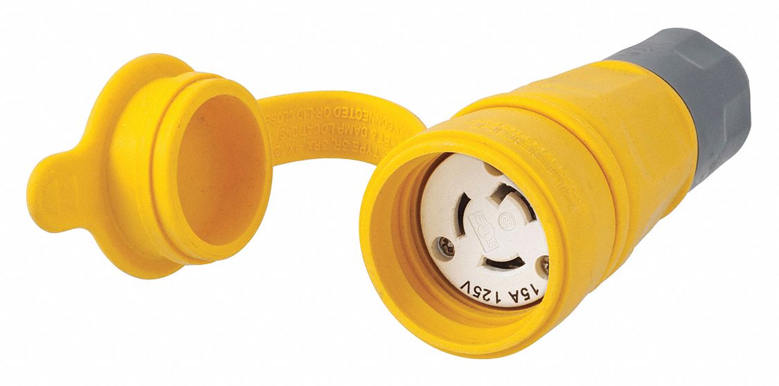 HUBBELL WIRING DEVICEKELLEMS 15 Amp Industrial Grade Watertight
