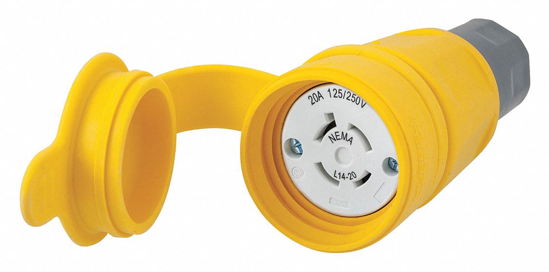 HUBBELL WIRING DEVICE-KELLEMS 20 Amp Industrial Grade Watertight