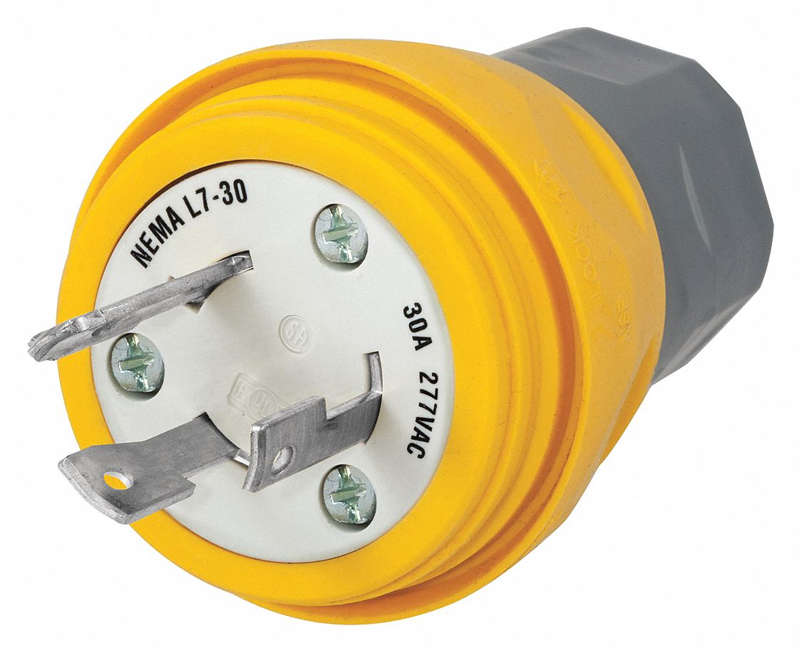 HUBBELL WIRING DEVICEKELLEMS Watertight Locking Plug Industrial, 30