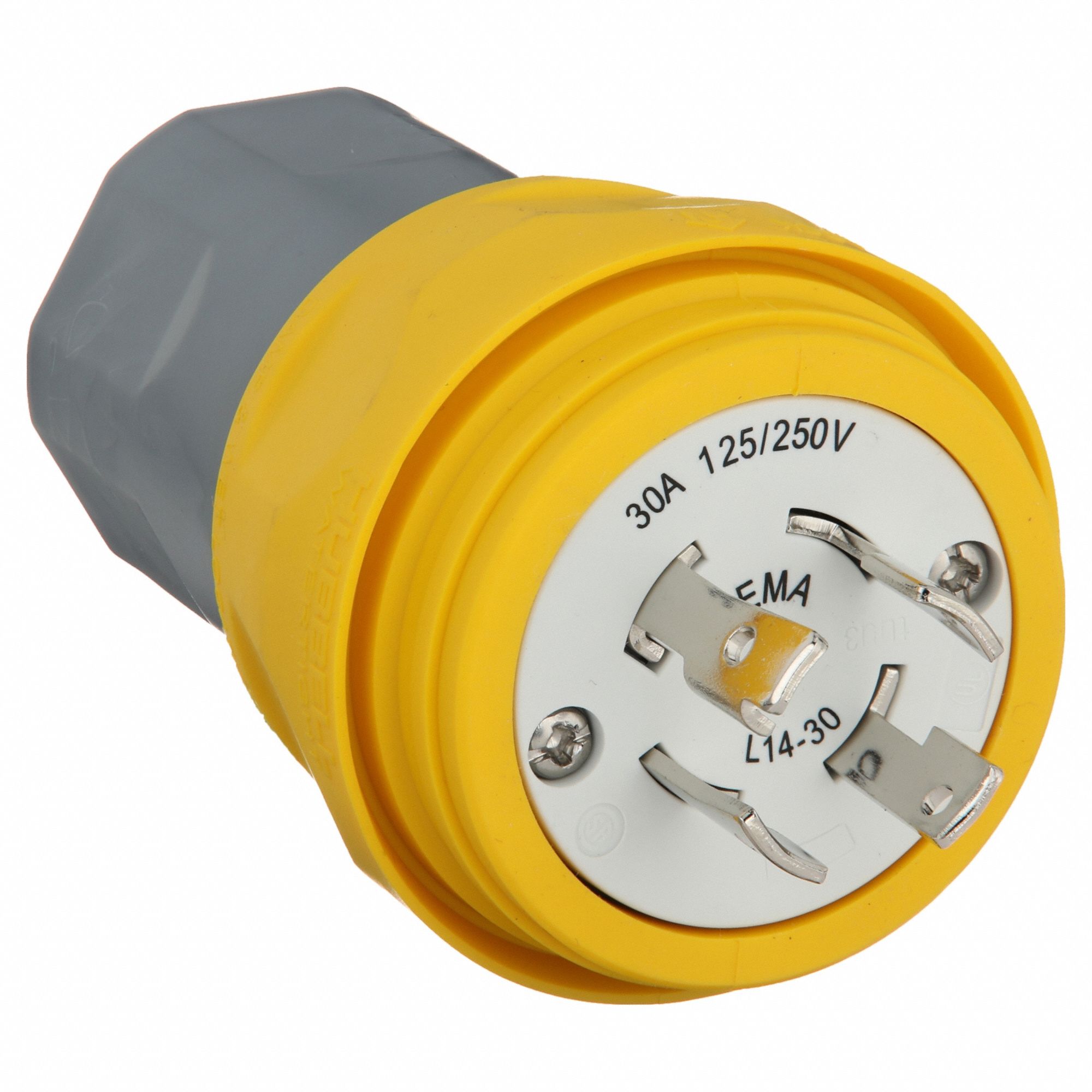 L14-30P, 30 A, Watertight Locking Plug - 39AW49|HBL28W74 - Grainger