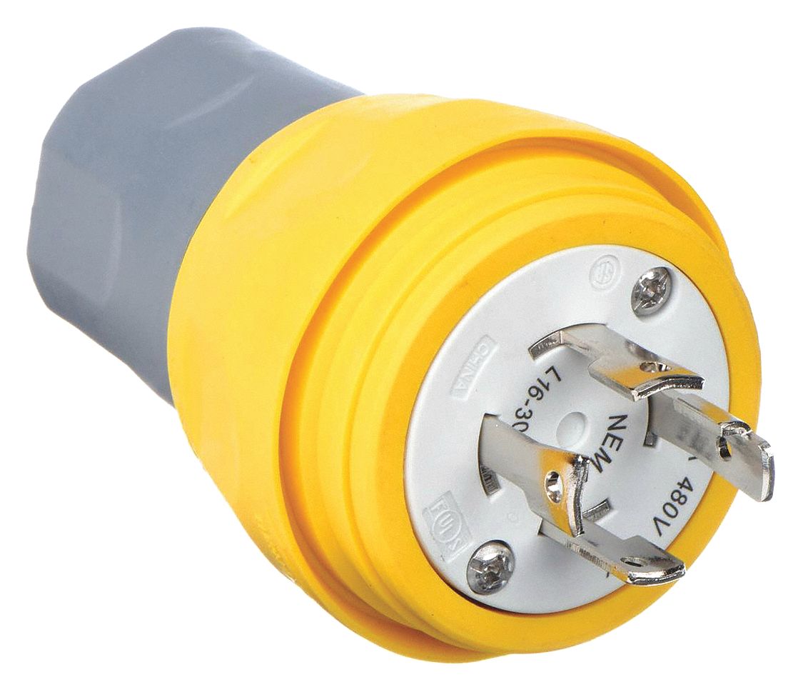 Hubbell wc-596 8個セット　カバー付 HUBBELL HBL26419 AC Plug Non-NEMA 60A 4 Wire 600V