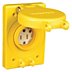 Watertight Straight Blade Receptacle, Industrial Environments