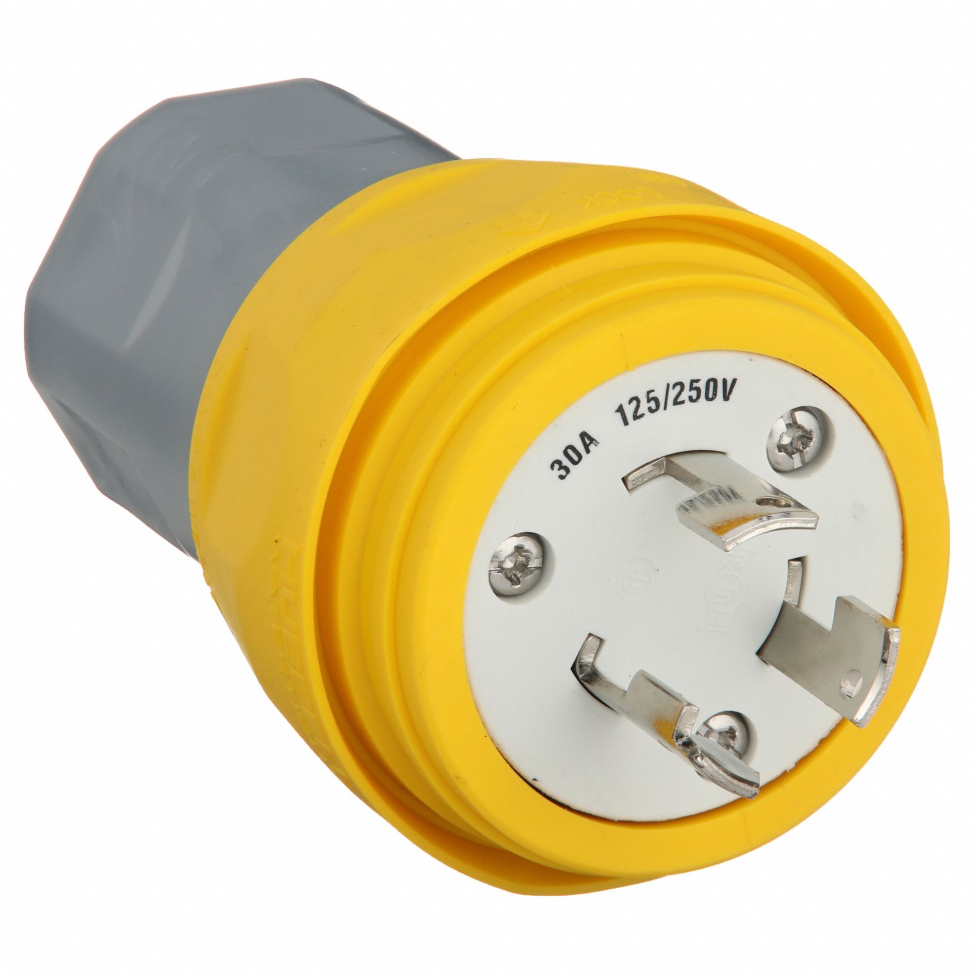 WATERTIGHT LOCKING PLUG,250V AC,SINGLE