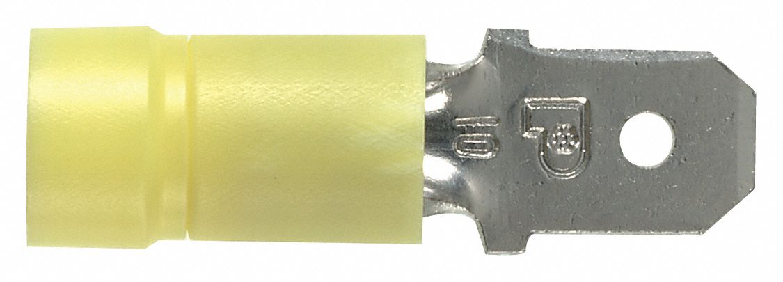 Male Disconnect, Vinyl, 0.98 in., PK50