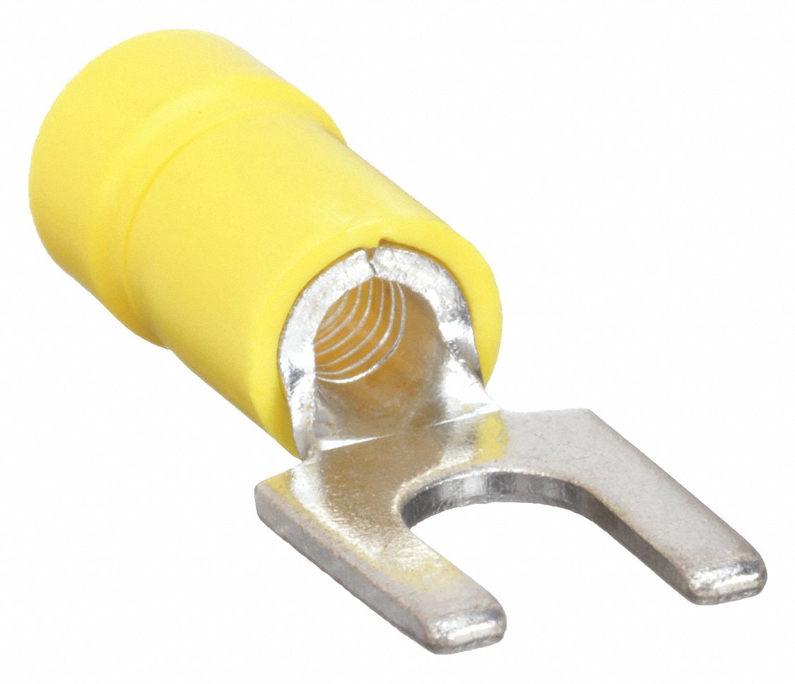 PANDUIT, 10 Stud Size, 50, Fork Terminal 39AZ88PV1010FL Grainger