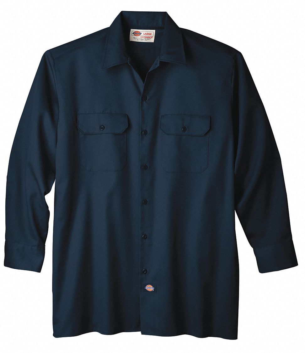 Camisa de best sale trabajo azul