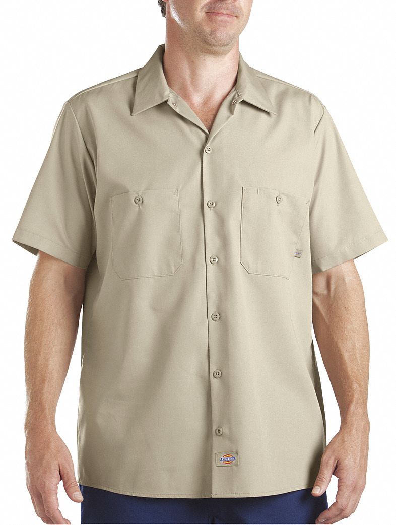 Dickies Men's Short Sleeve Button Up Work Shirt - Quality