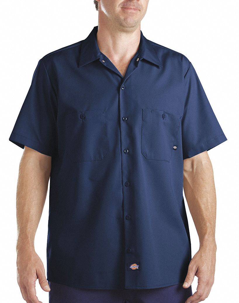 Camisa de trabajo azul hot sale