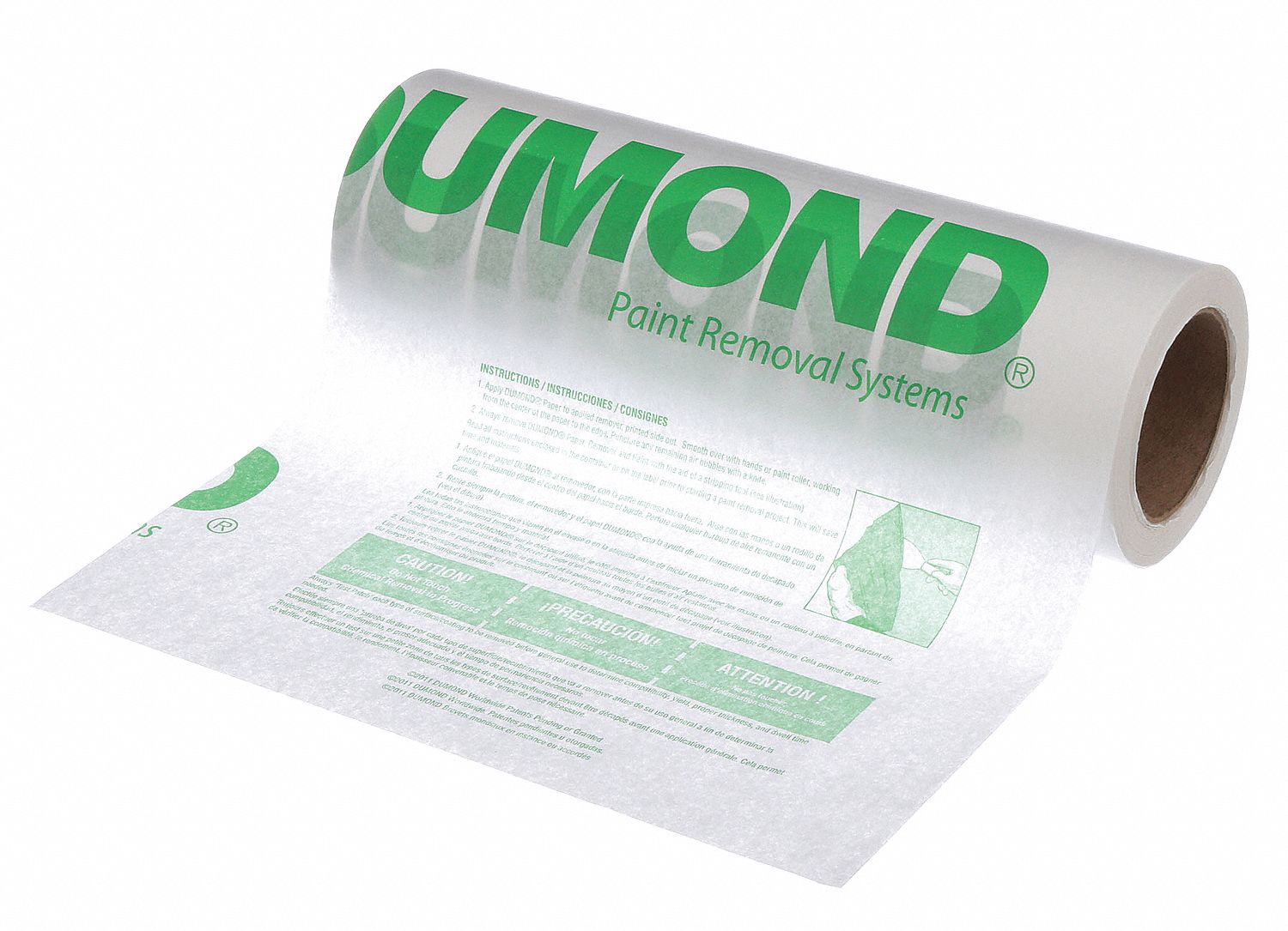 DUMOND Paint Remover Water, Paper, 13 in x 300 ft 39C3191324 Grainger