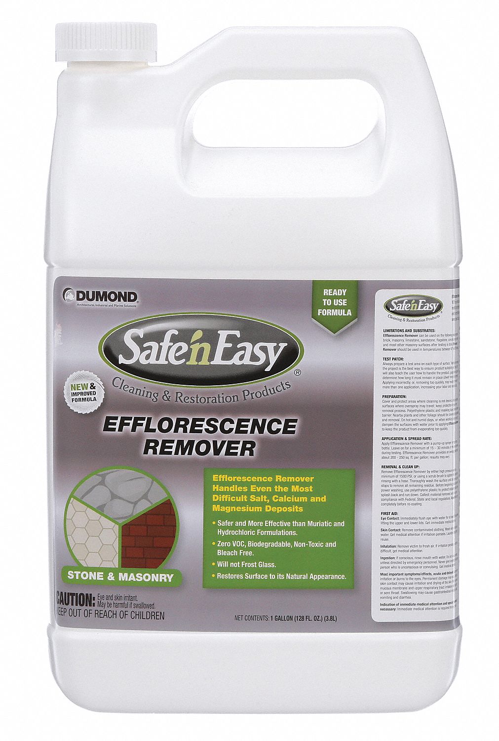 Stone Efflorescence Remover,Jug,1 gal. 0910 27691009105 | eBay