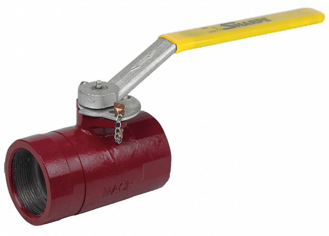 Oil Patch Ball Valve: 4 in Pipe Size, Std, 1,000 psi CWP Max. Pressure, 0° to 400°F
