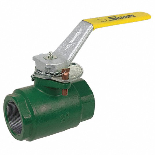 Oil Patch Ball Valve: 2 in Pipe Size, Std, 2,000 psi CWP Max. Pressure, 0° to 400°F