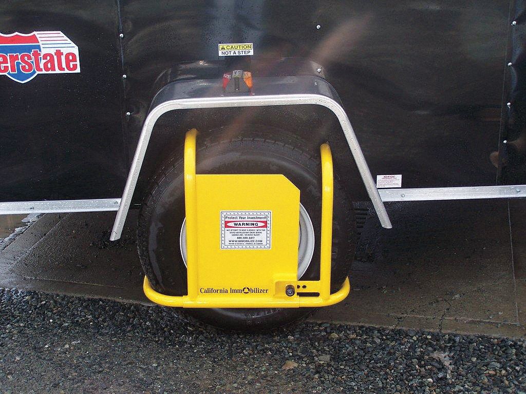 Wheel Clamp Type C: Fits 16 in Wd Range, Steel, Yellow